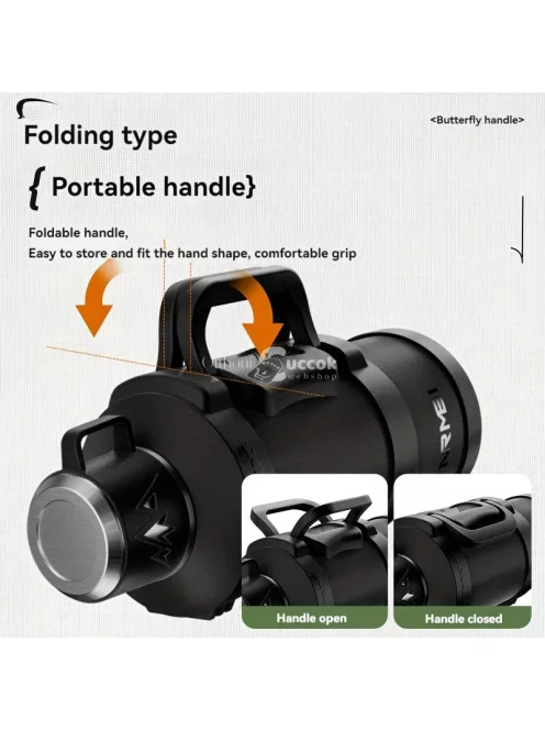 Nagy kapacitású víztároló, kulacs