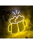 Sör alakú LED-es neon