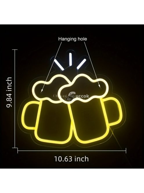 Sör alakú LED-es neon