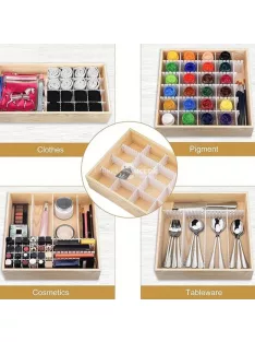 4 darabos Állítható Fiókszervező Készlet