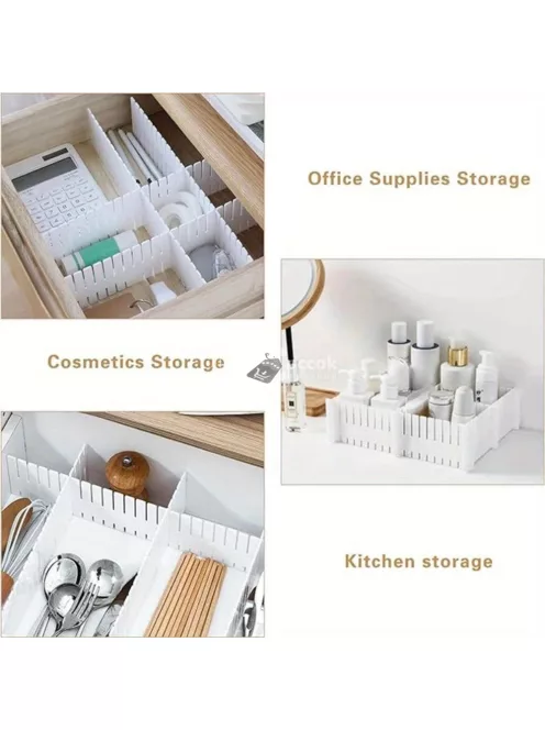 4 darabos Állítható Fiókszervező Készlet