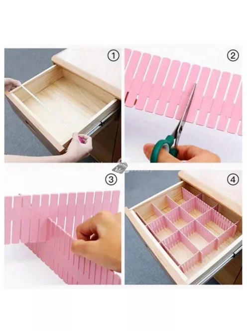 4 darabos Állítható Fiókszervező Készlet