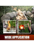 1 Db Rozsdamentes Acél Tűzfúvó Cső, Behúzható Tűzfúvó Bot Kültéri Kempingezés