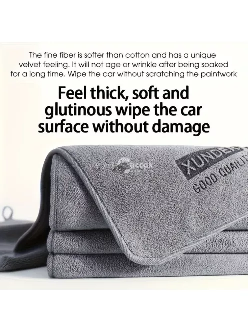Prémium Autómosó Törölköző, Nem Hulló Mikroszálas Kétoldalú Autókendő