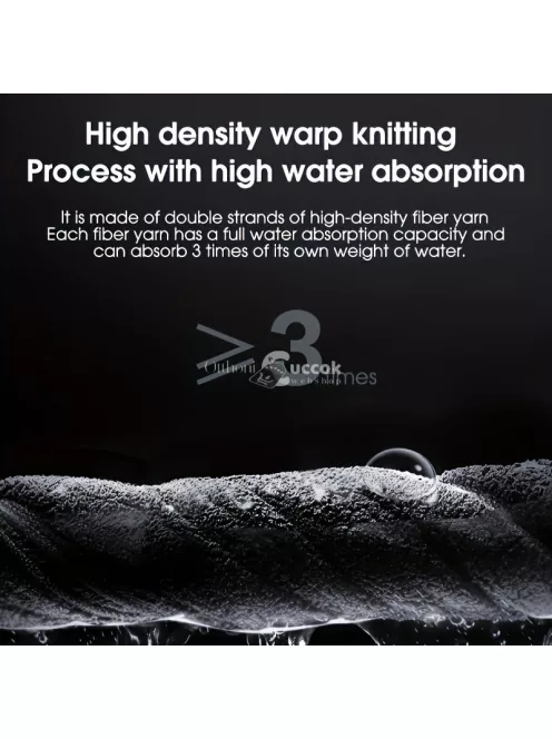 Prémium Autómosó Törölköző, Nem Hulló Mikroszálas Kétoldalú Autókendő