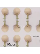 10db Fa Golyó Fiók Fogantyúk