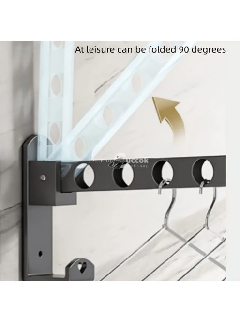 Helytakarékos falra szerelhető ruhaállvány szervező