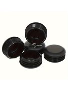 24 db kerek műanyag csődugó, fekete végzáró kupak bútorlábakhoz,