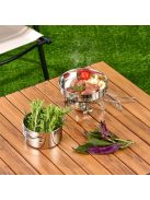 8 darab rozsdamentes acél edénykészlet