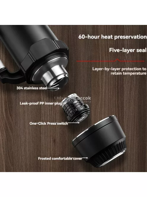 Rozsdamentes acél utazó kulacs