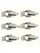 4 csomag vas csatolókampó állítható zárható csattal