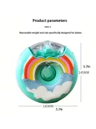 Fánk alakú kulacs zárható kupakkal