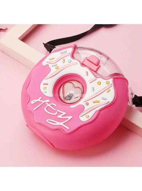 Fánk alakú kulacs zárható kupakkal