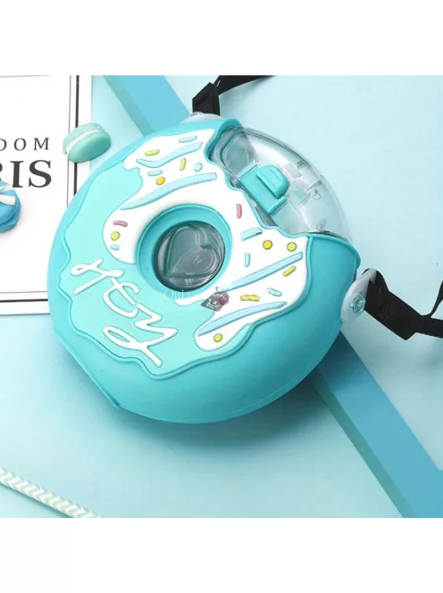 Fánk alakú kulacs zárható kupakkal