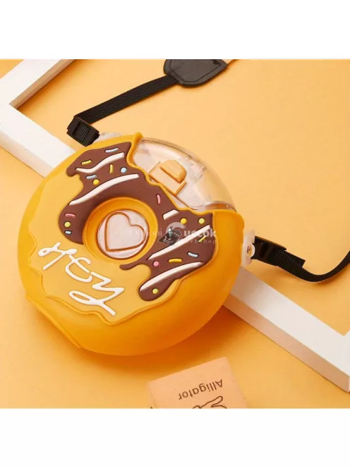 Fánk alakú kulacs zárható kupakkal