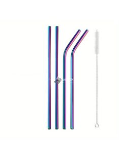 Újrahasznosítható rozsdamentes acél szívószálak