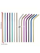 Újrahasznosítható rozsdamentes acél szívószálak