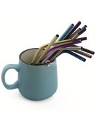 Újrahasznosítható rozsdamentes acél szívószálak