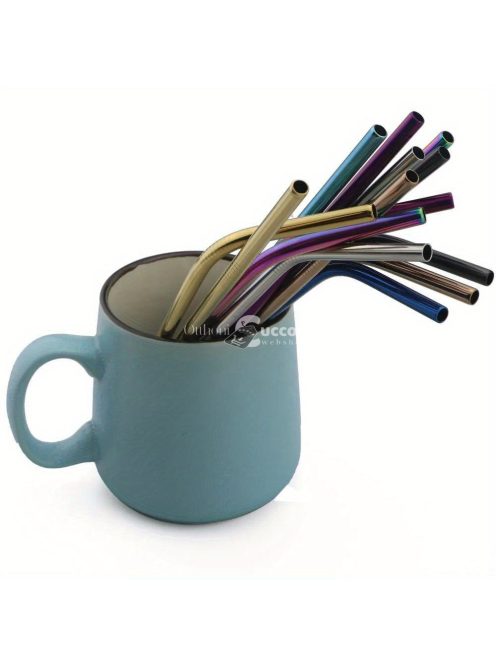 Újrahasznosítható rozsdamentes acél szívószálak