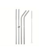 Újrahasznosítható rozsdamentes acél szívószálak