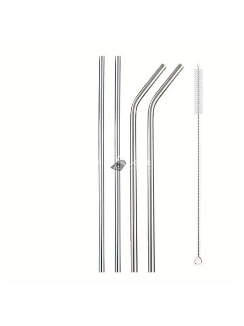 Újrahasznosítható rozsdamentes acél szívószálak