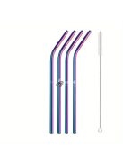 Újrahasznosítható rozsdamentes acél szívószálak