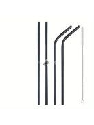 Újrahasznosítható rozsdamentes acél szívószálak