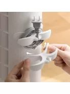 10 darabos műanyag kábelrendező klipsz, öntapadós kábeltekercselők konyhai készülékekhez