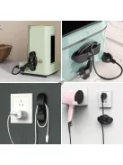 10 darabos műanyag kábelrendező klipsz, öntapadós kábeltekercselők konyhai készülékekhez