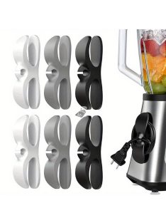   10 darabos műanyag kábelrendező klipsz, öntapadós kábeltekercselők konyhai készülékekhez