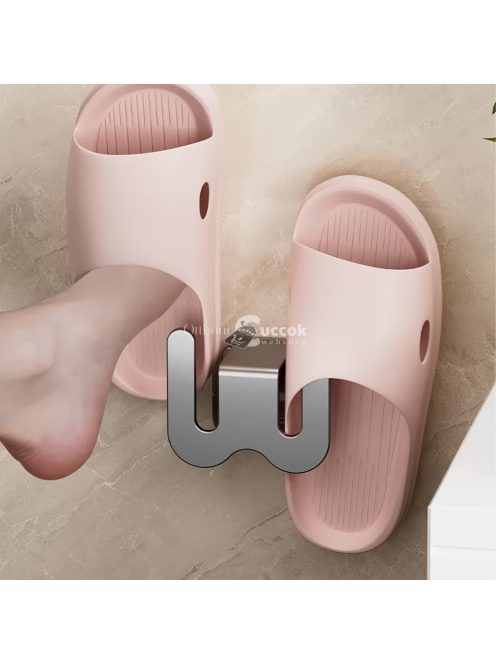 2db Öntapadós Falra Szerelhető Papucs Tartó