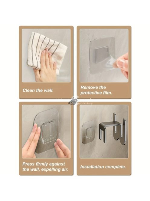 2db Öntapadós Falra Szerelhető Papucs Tartó