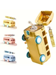 500 Ml-es Kreatív Busz Alakú kulacs gyerekeknek