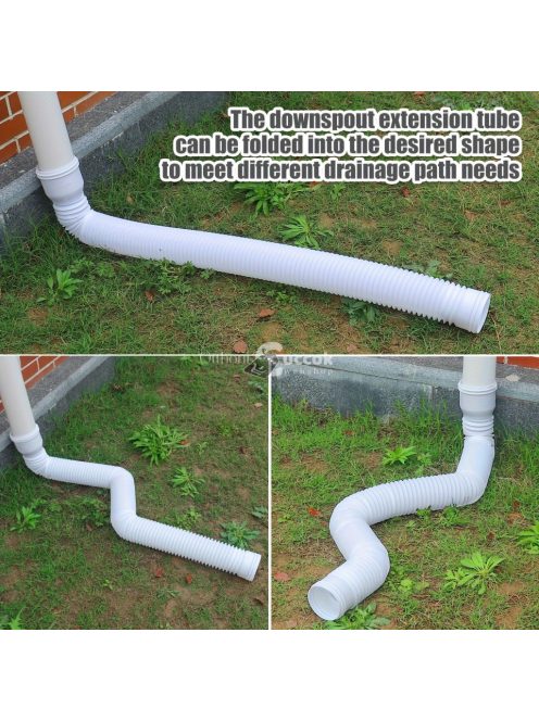 Rugalmas ereszcső toldalék esővíz elvezetéshez