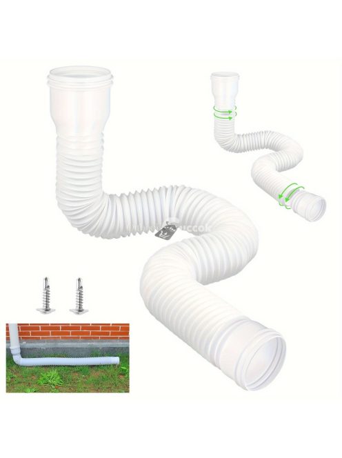 Rugalmas ereszcső toldalék esővíz elvezetéshez