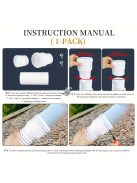 Rugalmas ereszcső toldalék esővíz elvezetéshez