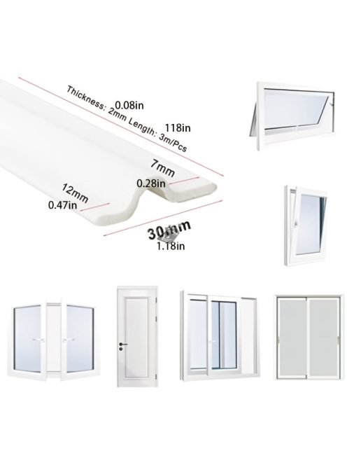 1 tekercs, öntapadós ablak tömítőszalag