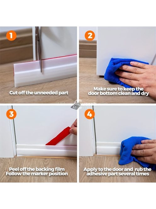 1 db szilikon ajtóhuzat-tömítő, időjárásálló ajtótömítés