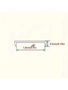 Öntapadó U-alakú TPE műanyag furnér élzáró