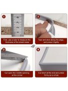 Öntapadó U-alakú TPE műanyag furnér élzáró