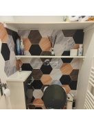 11db Színes öntapadó hatszögletű padlómatrica