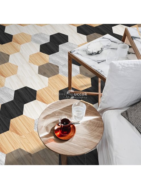 11db Színes öntapadó hatszögletű padlómatrica