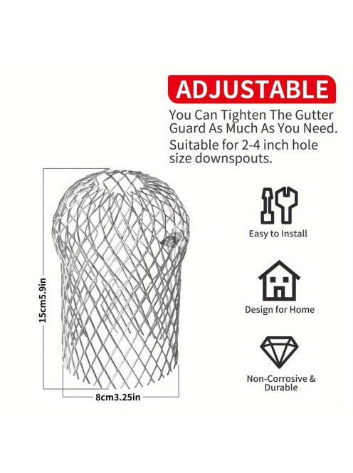 4db Alumínium Ereszcsatorna Védő