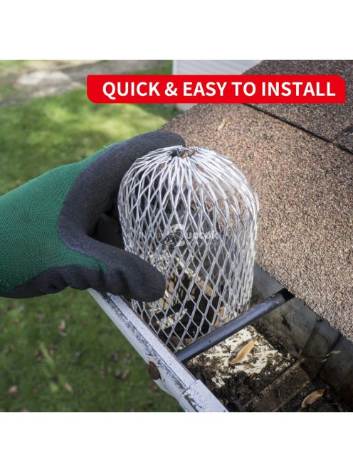 4db Alumínium Ereszcsatorna Védő