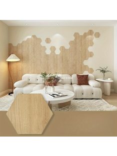   12db 3D DIY Retro És Egyszerű Faszemcsés Öntapadó Padlómatrica