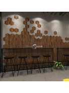 12db 3D DIY Retro És Egyszerű Faszemcsés Öntapadó Padlómatrica