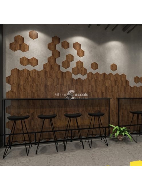 12db 3D DIY Retro És Egyszerű Faszemcsés Öntapadó Padlómatrica