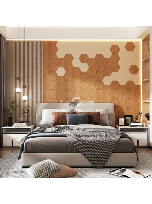 12db 3D DIY Retro És Egyszerű Faszemcsés Öntapadó Padlómatrica