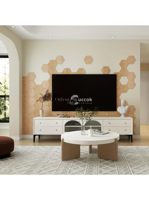 12db 3D DIY Retro És Egyszerű Faszemcsés Öntapadó Padlómatrica