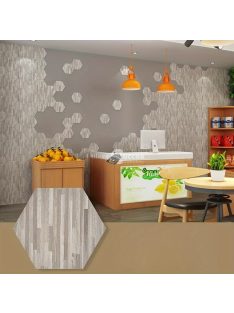   12db 3D DIY Retro És Egyszerű Faszemcsés Öntapadó Padlómatrica